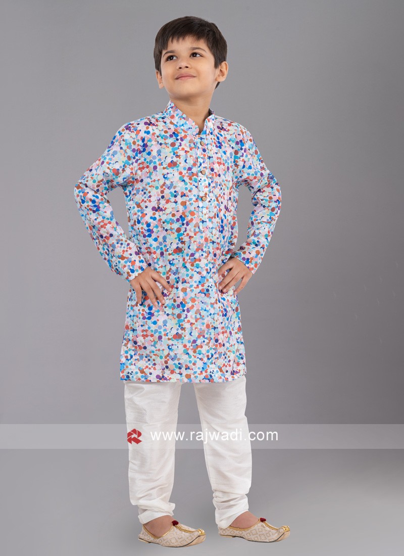 Readymade Multi Color Cotton Kurta Pajama