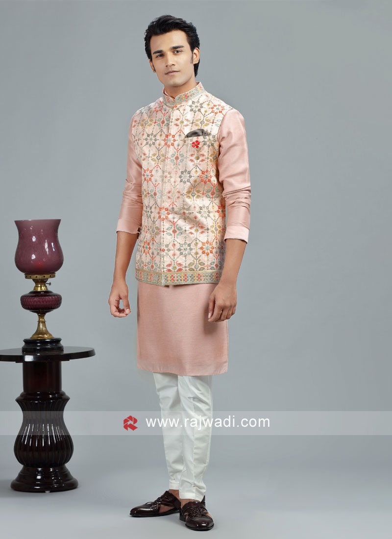 Readymade Nehru Jacket Set For Wedding