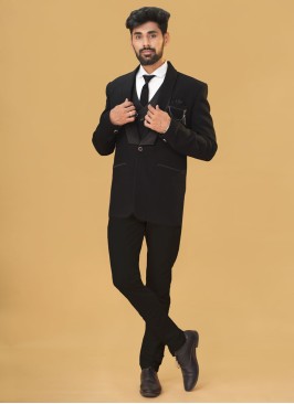 Black Reception Wear Coat Suit For Men