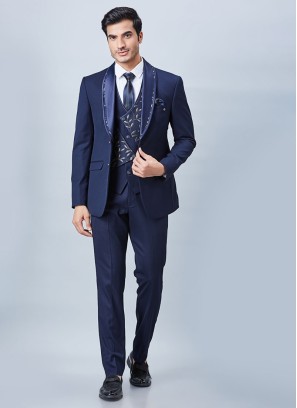 Shop Navy Blue Blazer for Men Online from India's Luxury Designers 2024