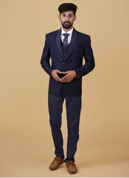 Blue Wedding Wear Suit For Men