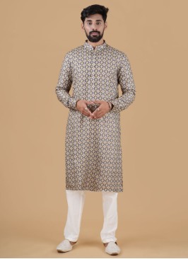 Cotton Multi Geometric Printed Kurta