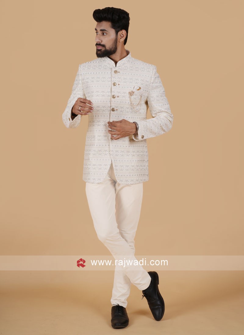 Wedding Jodhpuri Blazer for Men Cream Jodhpuri Suit Royal Elegant Designer  Coat Pant Indian Suit for Men Partywear Outfits Prince Suit - Etsy Denmark