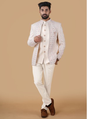 BEIGE JODHPURI SUIT #7471 – Shehnai Bridal Boutique