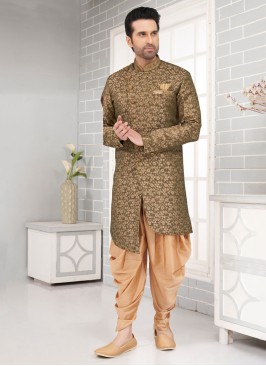 Designer Jacquard Silk Indowestern