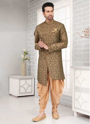 Designer Jacquard Silk Indowestern