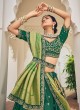 Green Designer Viscose Fabric Lehenga Choli With Dupatta