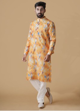 Festive Wear Fancy Printed Cotton Kurta