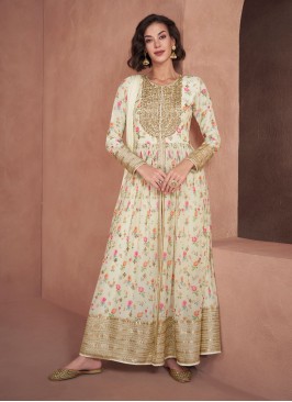 Festive Wear Georgette Embroidered Salwar Suit