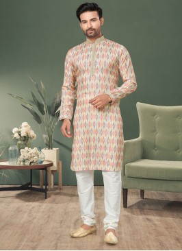 Festive Wear Ikat Patterns Kurta Pajama