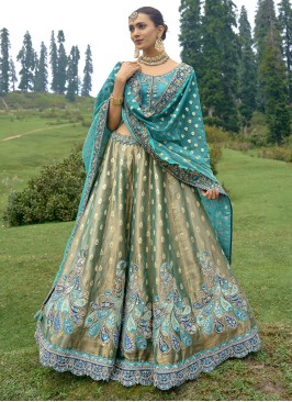 Embroidered Wedding Wear Silk Lehenga Choli
