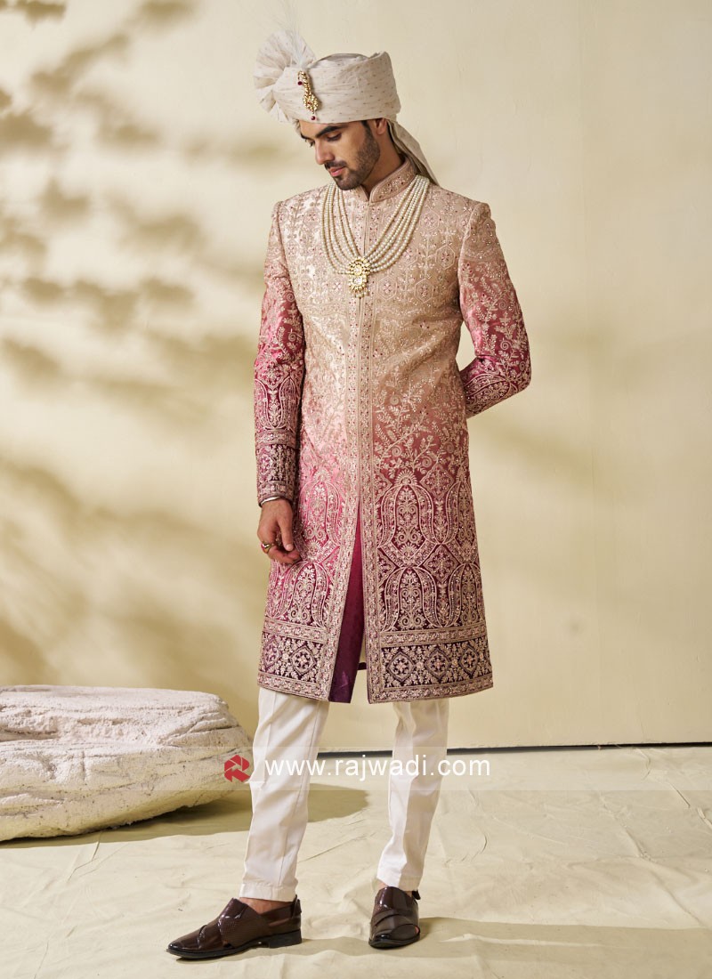 Velvet hot sale sherwani mens