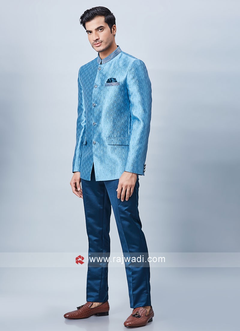 Asymmetric 2024 jodhpuri suit