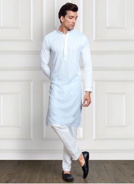 Mens Cotton Silk Designer Kurta Pajama