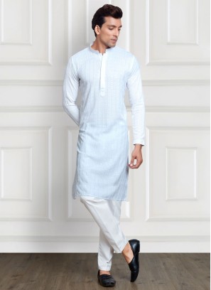 Mens Cotton Silk Designer Kurta Pajama