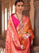 Designer Orange Paithani Silk Saree