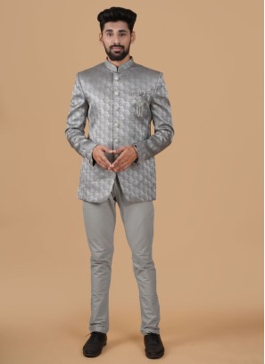 Pista Green Imported Jodhpuri Suit