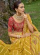 Mustard Yellow Designer Silk Embroidered Lehenga Choli