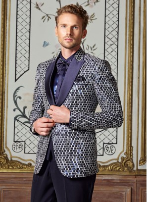 Readymade Blue Designer Suit For Men
