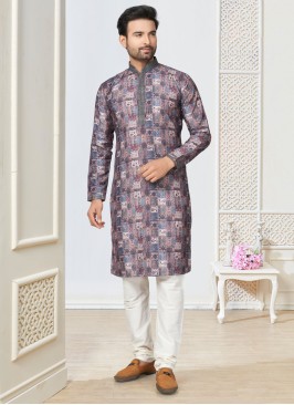 Readymade Multi Color Cotton Kurta Pajama For Men