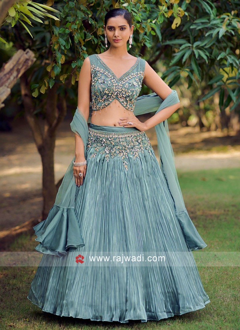 Mint Green Lehenga – Sunasa