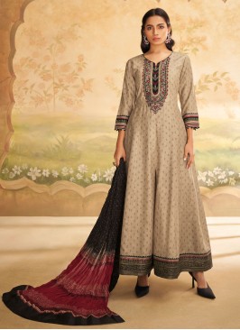 Shagufta Festive Wear Cotton Silk Salwar Suit