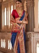 Weaving Blue Paithani Silk Wedding Saree
