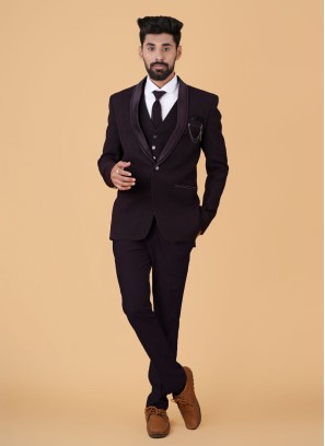 Wine Reception Wear Coat Suit For Men