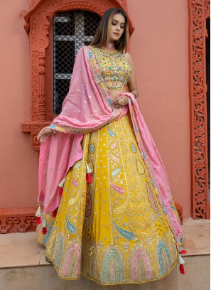 Buy Yellow & Pink Lehenga Choli With Dupatta,designer Girls Lehenga Choli  Readymade Ethnic Wear Kids Lehenga, Festive Wear Online in India - Etsy