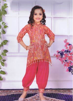 Afgani Style Crepe Silk Salwar Kameez Suit