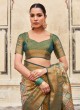 Elegant Multi Color Weaving Silk Saree