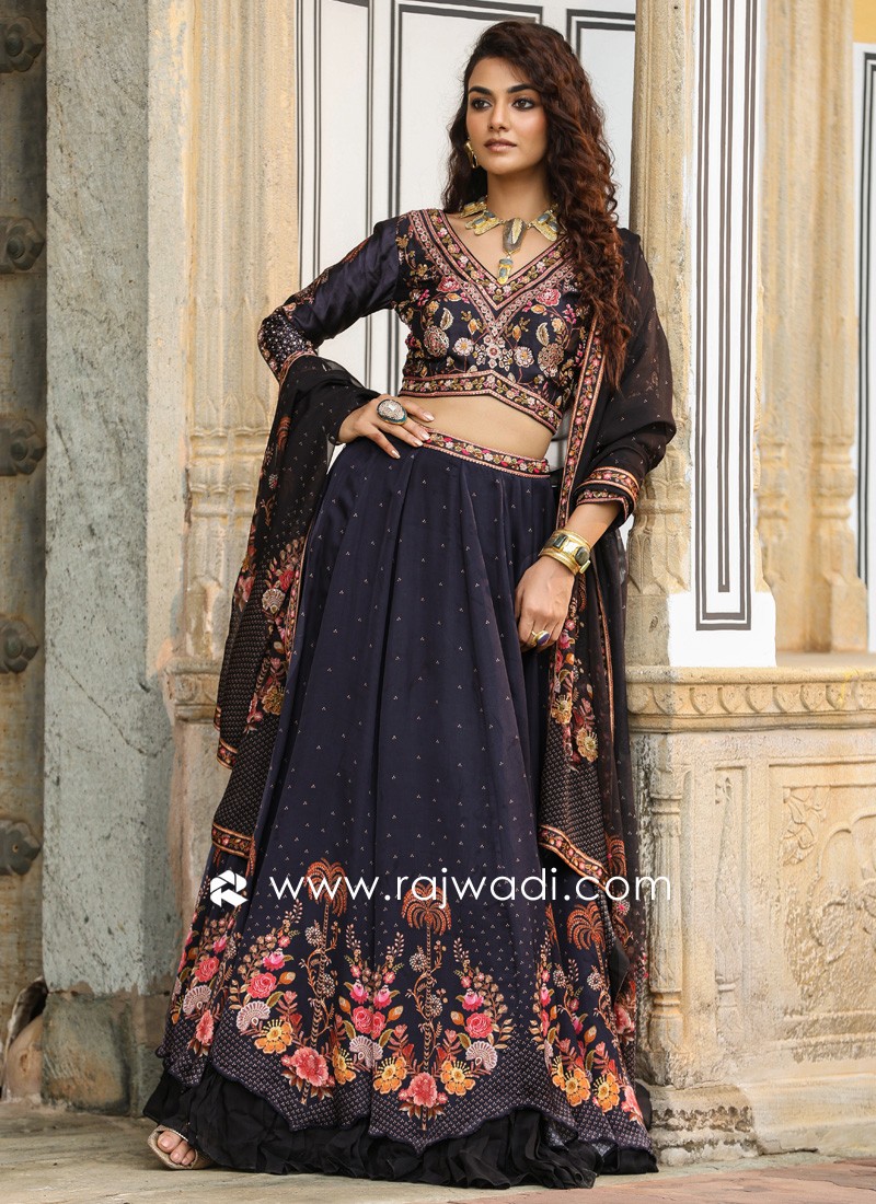 Full blouse lehenga choli hotsell