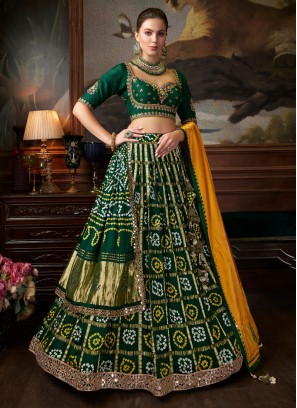 Buy Orange Lehenga Cholis and Designer Lehengas Online