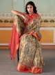 Multi Color Festive Wear Fancy Printed Tissue Silk Saree