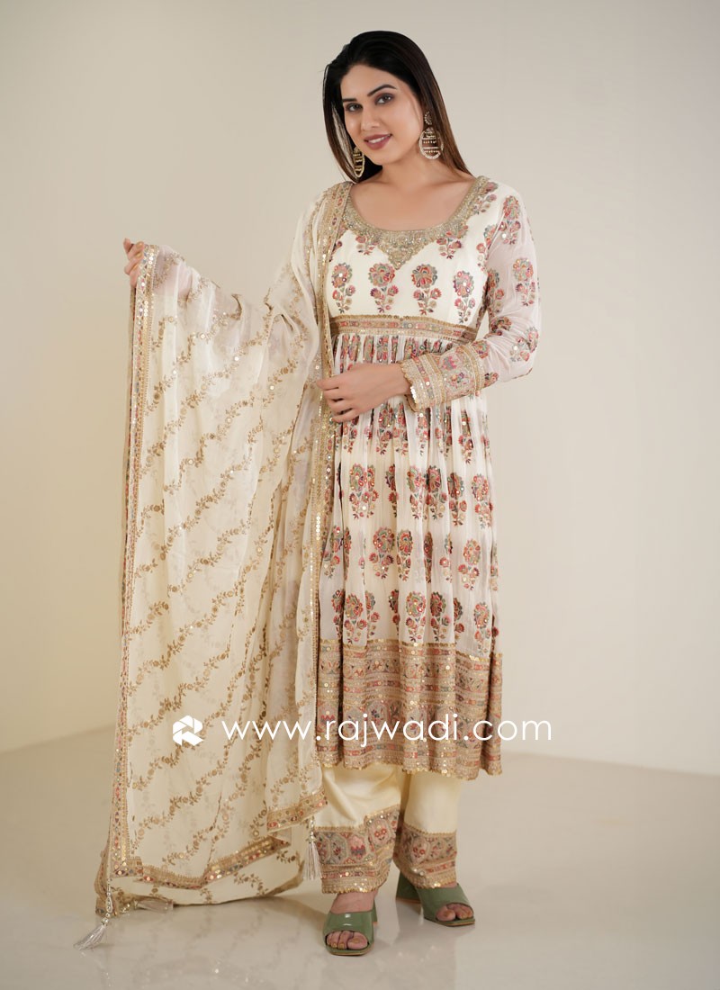 Floral Afghani Suit Set – Shivansh Fab