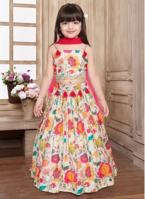 NET FRILL KIDS LEHENGA VOL-2 BY FASHID WHOLESALE 201 TO 204 SERIES  BEAUTIFUL COLORFUL FANCY