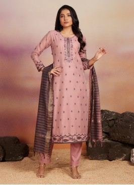 Designer Cotton Fabric Readymade Pant Style Salwar Suit