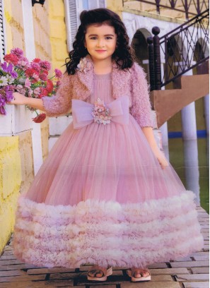 Reception party dress for girl  Gowns for girls, Frocks for girls, Girls  frock design