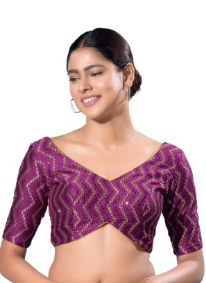 Designer Thread Embroidered Readymade Blouse