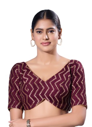 Designer Thread Embroidered Readymade Blouse