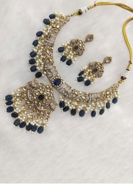Elephant Motif Designer Necklace And Earring Set