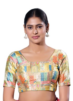 Festive Wear Multi Color Readymade Blouse