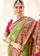 Light Green Weaving Handloom Silk Classic Paithani Saree
