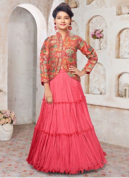 Gorgeous Festive Wear Tomato Red Silk Lehenga Choli