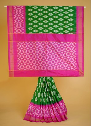 Gorgeous Pure Silk Saree With Patola Work