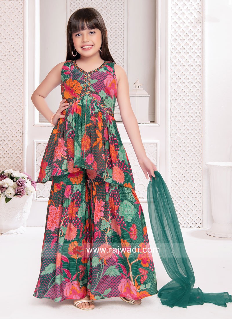 Kanasu Erica Fancy Sharara Suit Readymade Festive Collection Dress