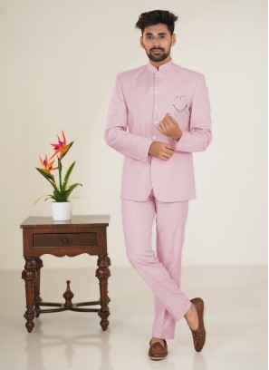 Imported Pink Designer Jodhpuri Suit