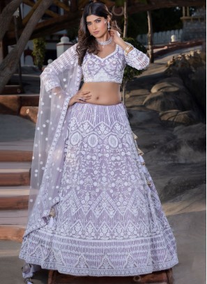 Lehenga Choli : Black georgette heavy sequence work designer ...