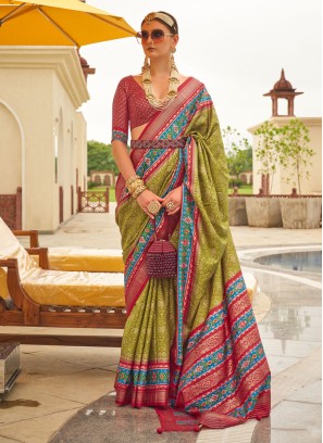 lt fashion rajwadi sonakshi patta regal look saree catalog: Textilecatalog