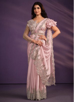 Shop Blush Pink Saree for Women Online from India's Luxury